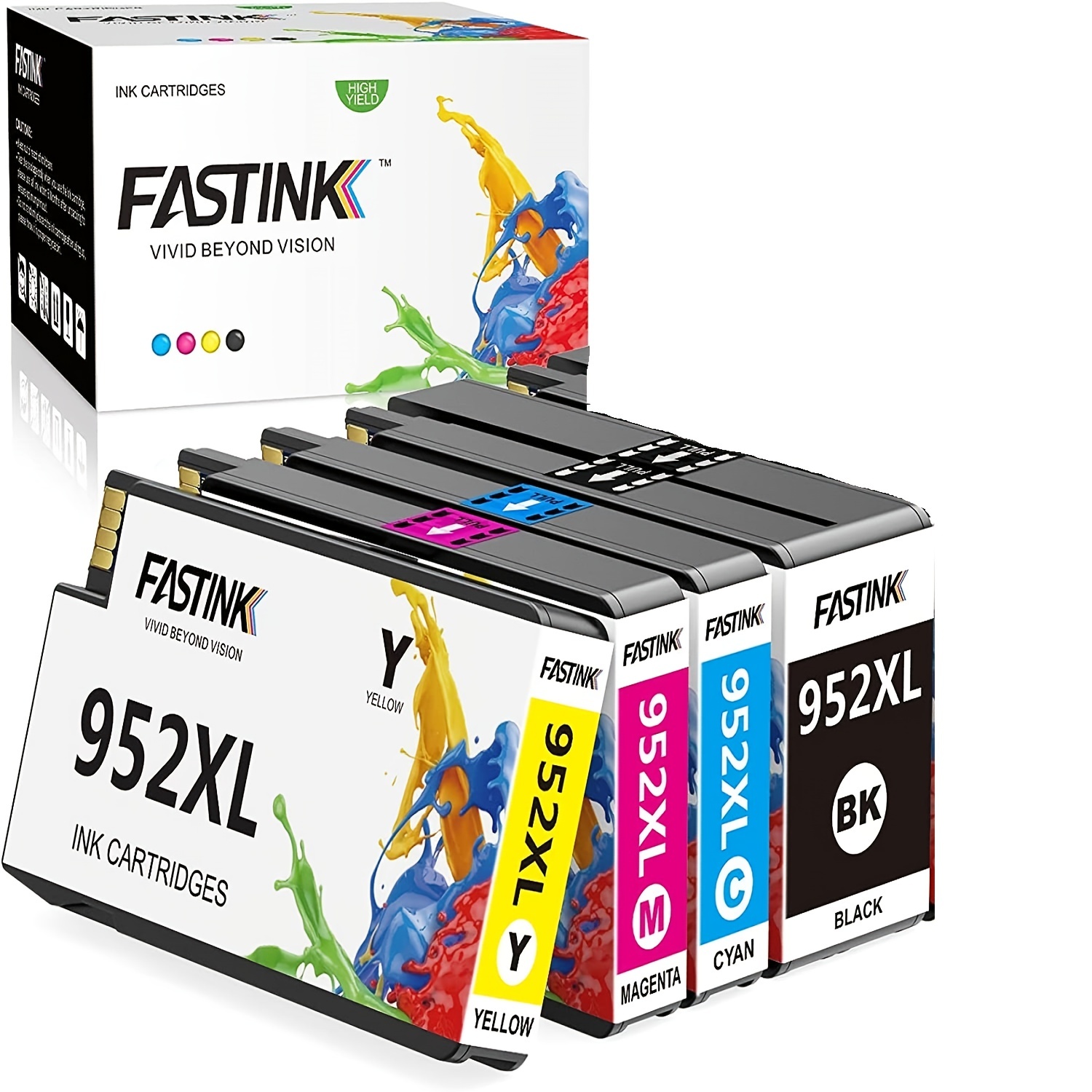 Colorking 903XL New Chip High Yield Ink Cartridges Replacement for