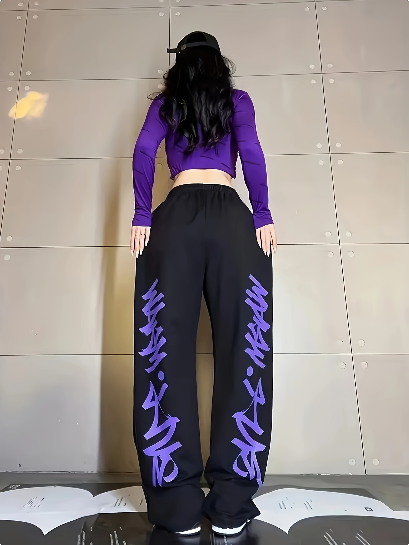 Pantalones Deportivos Sueltos De Hip Hop Para Mujer