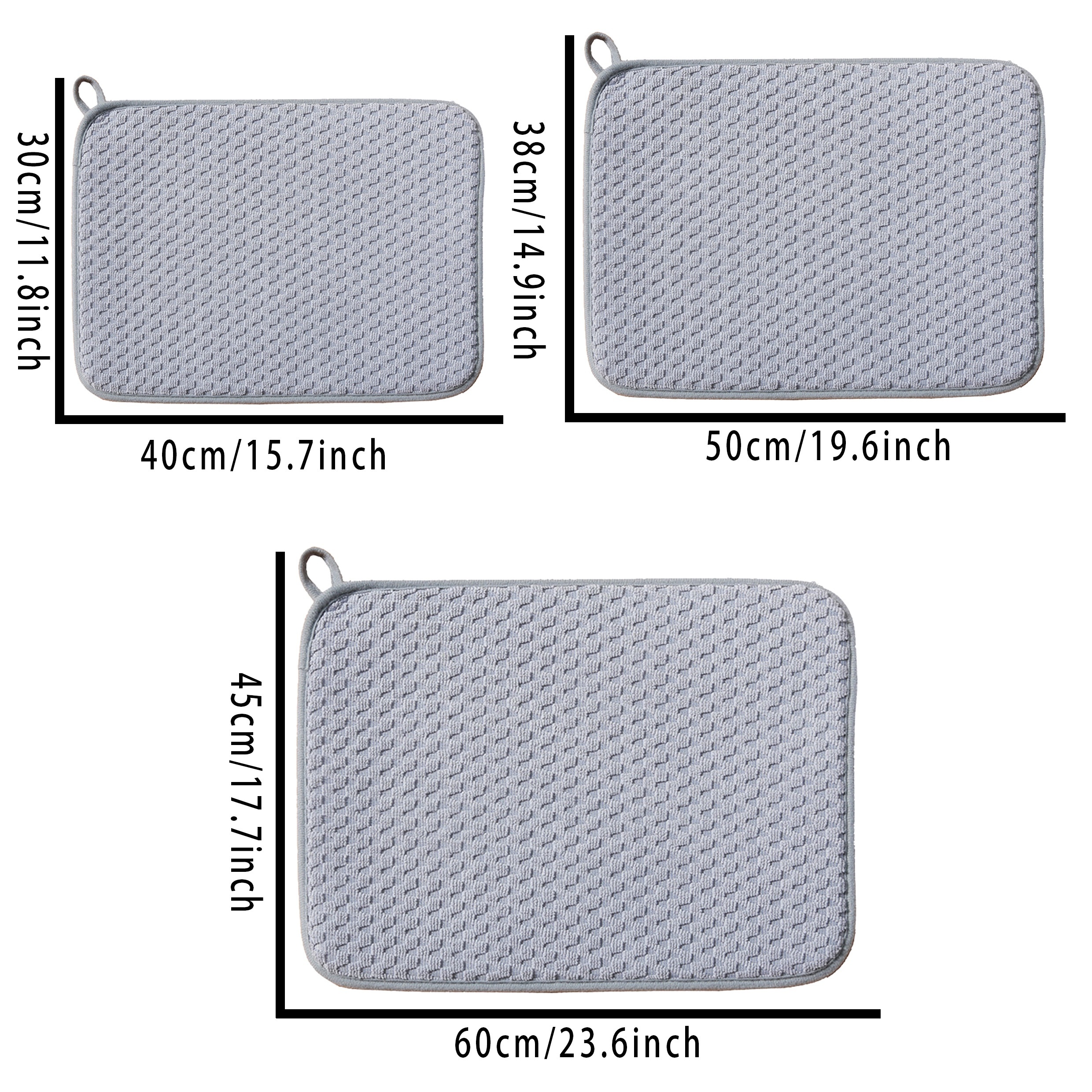 2-Pack Large Microfiber Dish Drying Mats Absorbent Kitchen Counter Drainer  Pads Easy Clean Protects Tableware for Countertops Sinks – a legjobb  termékek a(z) Joom Geek online áruházban