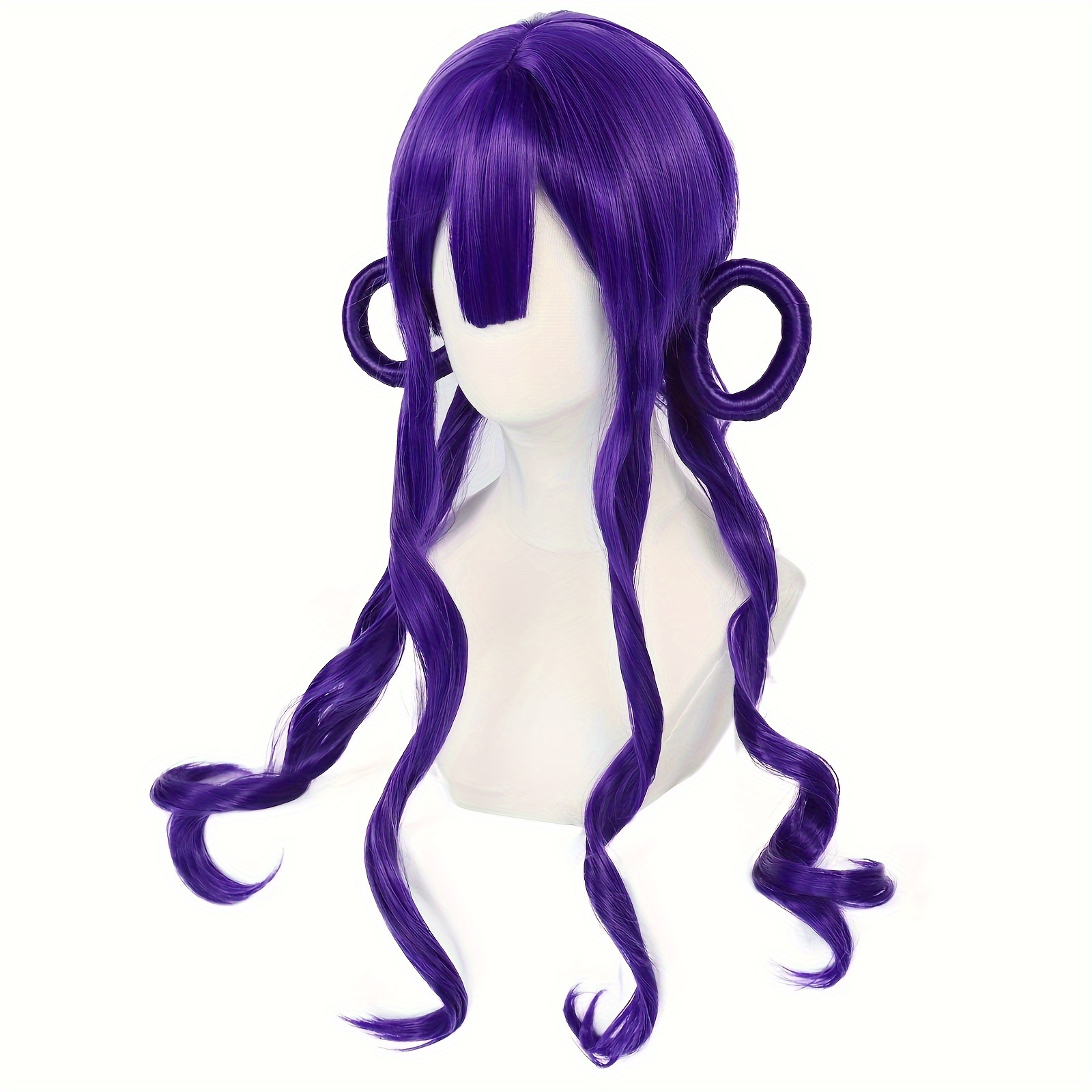 Purple Long Jellyfish Anime Cosplay Wig Bangs Halloween Temu Canada