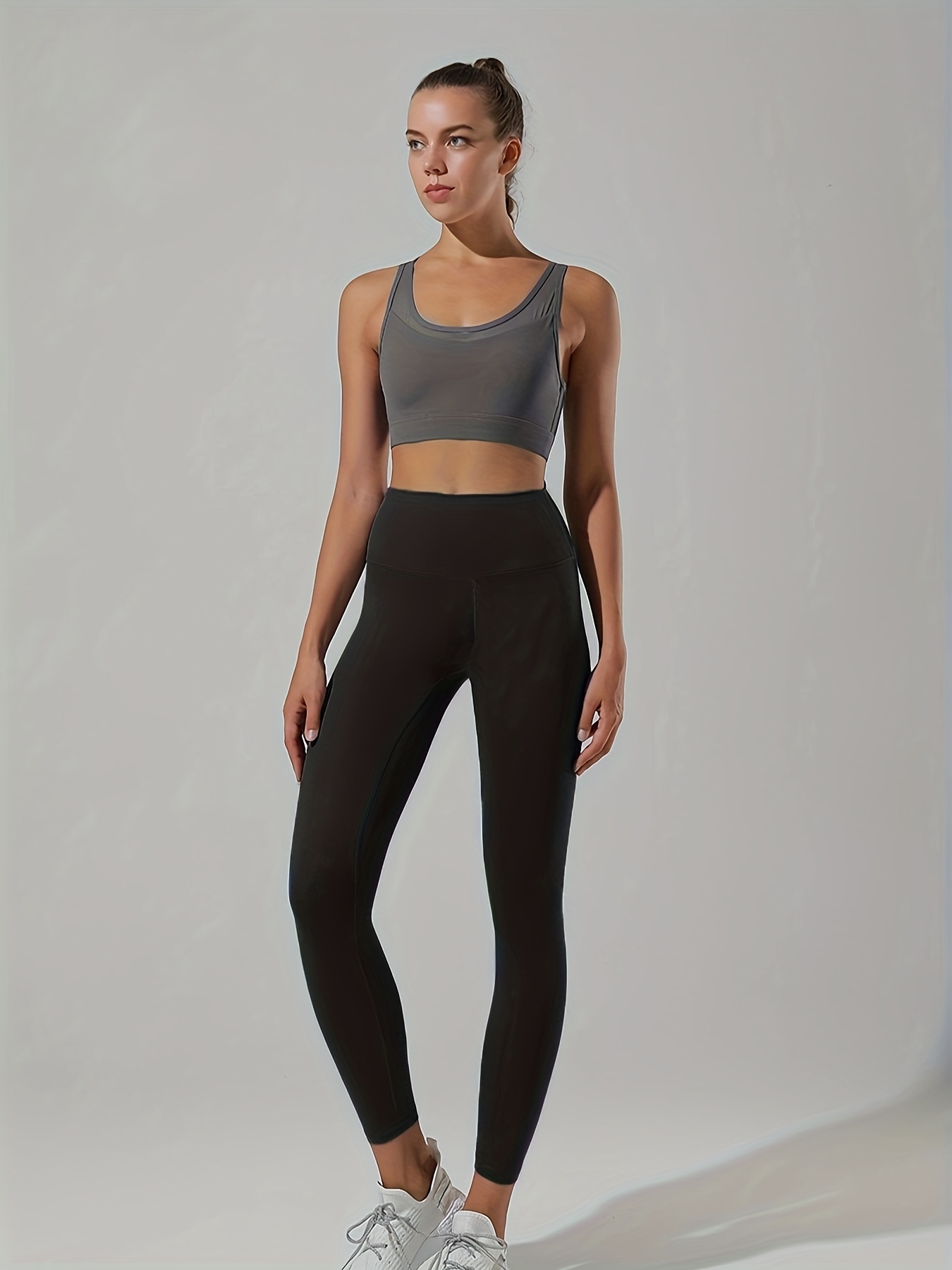 Comfortable Breathable Women's Yoga Leggings Stretchy Fabric - Temu Canada
