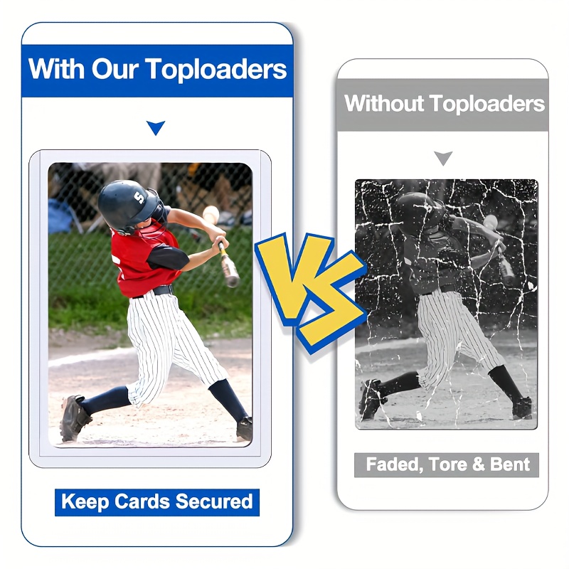 Top Loading Card Sleeves Hard Plastic Card Sleeves Baseball - Temu