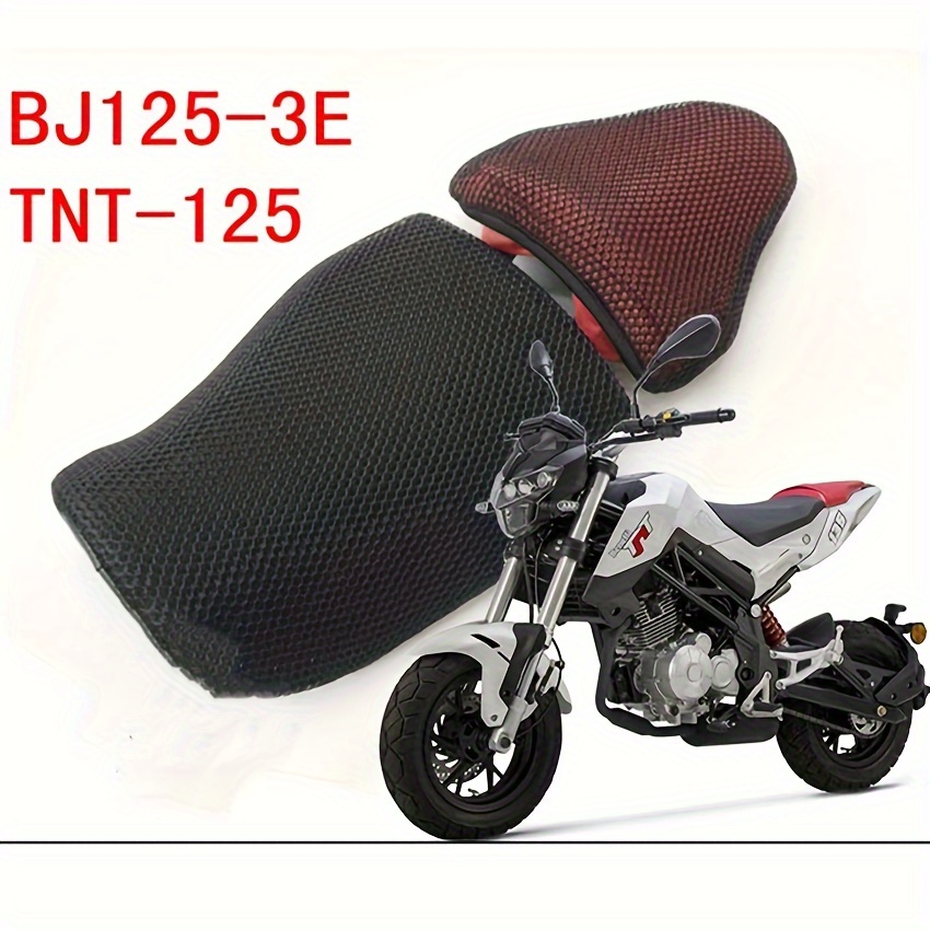 Motorcycle Seat Cushion Cover Adjustable 3d Breathable Mesh - Temu