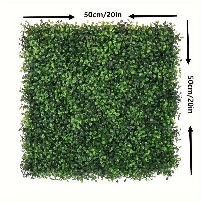 1pc artificial hedge boxwood hedge background grass wall panel dark green suitable for home wall decoration privacy screen fence wedding party garden fence