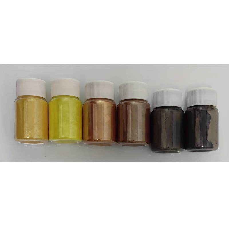Polvo de mica – Juego de tintes de resina epoxi natural de 4.23 oz –  Pigmento de color nacarado para hacer jabón, slime, esmalte de uñas, bomba  de