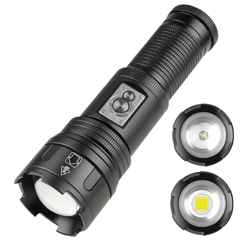 1pc led white laser long range flashlight xhp360 strong light flashlight multi functional camping light details 3