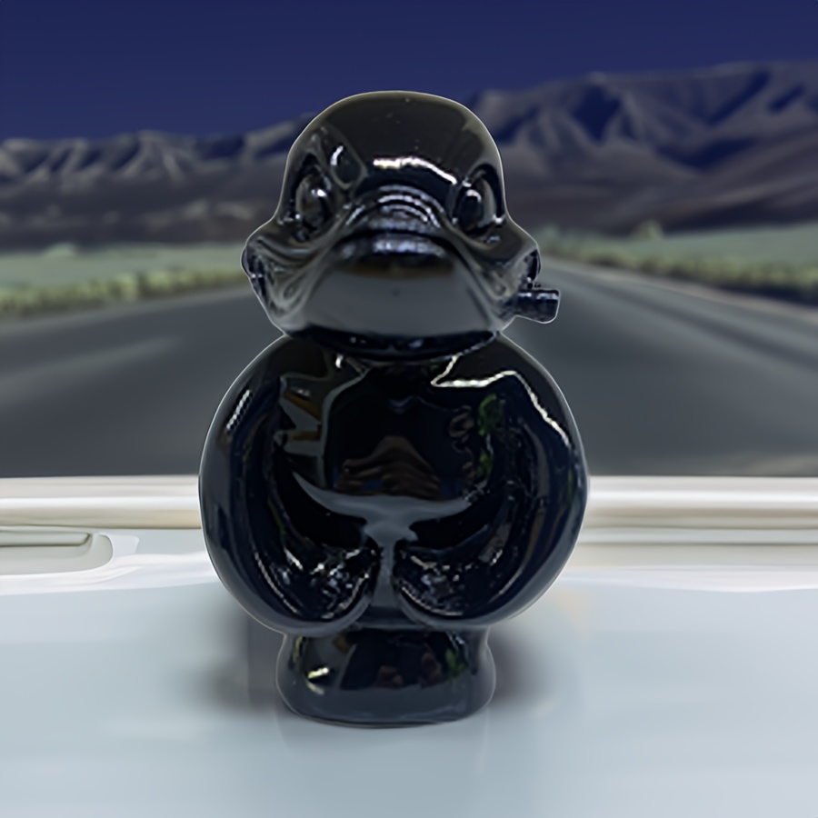 Décoration de capot en forme de canard en colère 3D chromée, décoration de  voiture en colère pour voiture, bureau, armoire, bar, noir, décoration de
