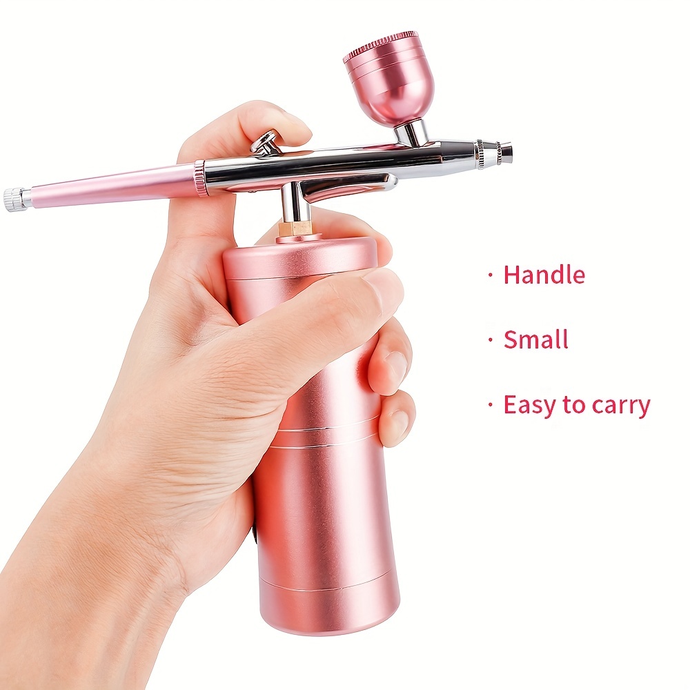 Pulverizador de pintura portátil recargable mini compresor de aire kit de  pistola de pulverización de pintura con aerógrafo para arte de uñas