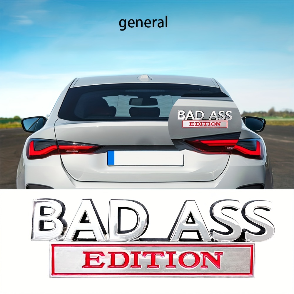 1/2pcs Auto Bad Ass Edition Logo Dreidimensionale Kotflügel - Temu Germany