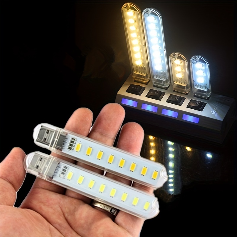 1pc Led Camping Licht Nachtlicht 8 Leds Outdoor Camping Lampe Mobile Power  Mini Tragbare Usb Lampe Outdoor Camping, Mehr Kaufen, Mehr Sparen