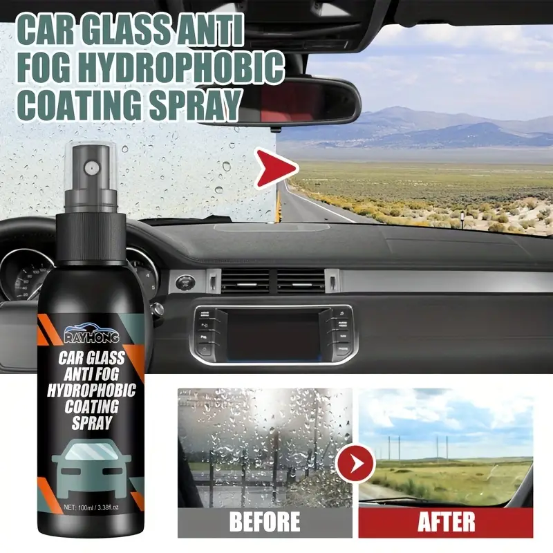 Car Windshield Spray, Rearview Mirror Windshield Cleaning Stain Hydrophobic  Water Repellent Anti-fog Agent - Temu Italy