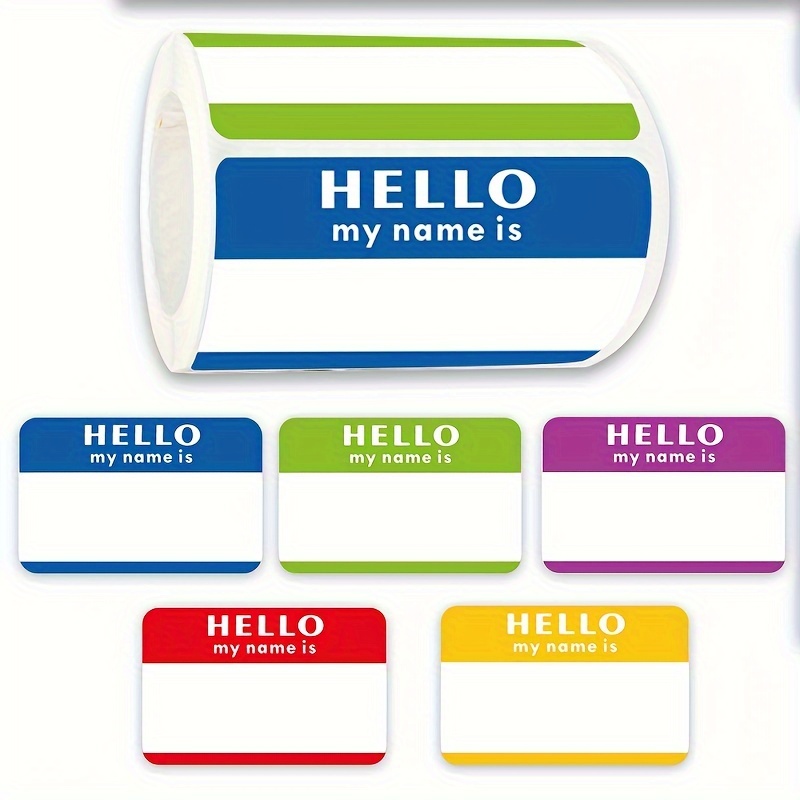 Cartoon Name Tags Color Labels Daily Sticky Notes Box Seal Temu