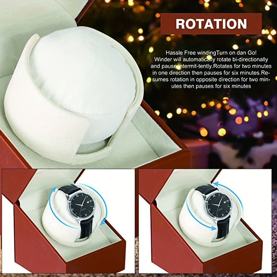 Single Watch Winder Case Ultra Quiet Motor