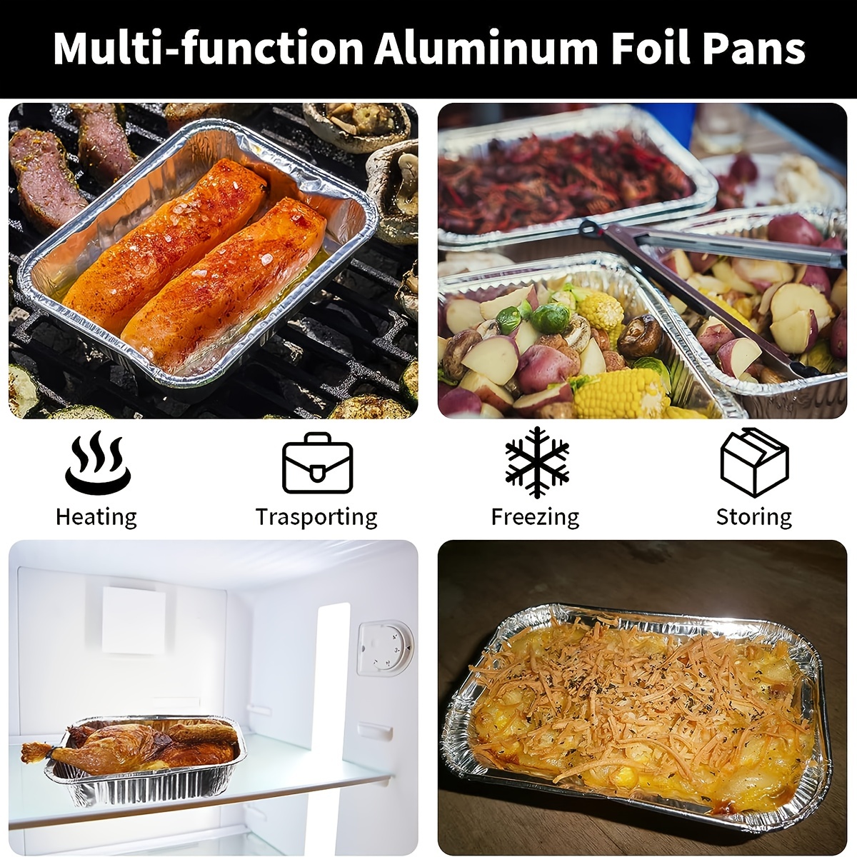 9x13 Disposable Aluminum Broiler Pans With Holes,aluminum Foil Grill Pan, aluminum Grill Liner Topper With Ribbed Bottom Surface For Bbq Grilling  Trays Foil Grill - Temu