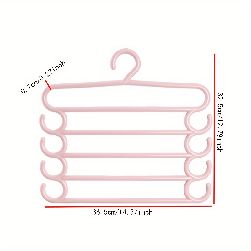5-Layer Closet Storage Organizer for Pants, Towels, Scarves - Clothes Hangers