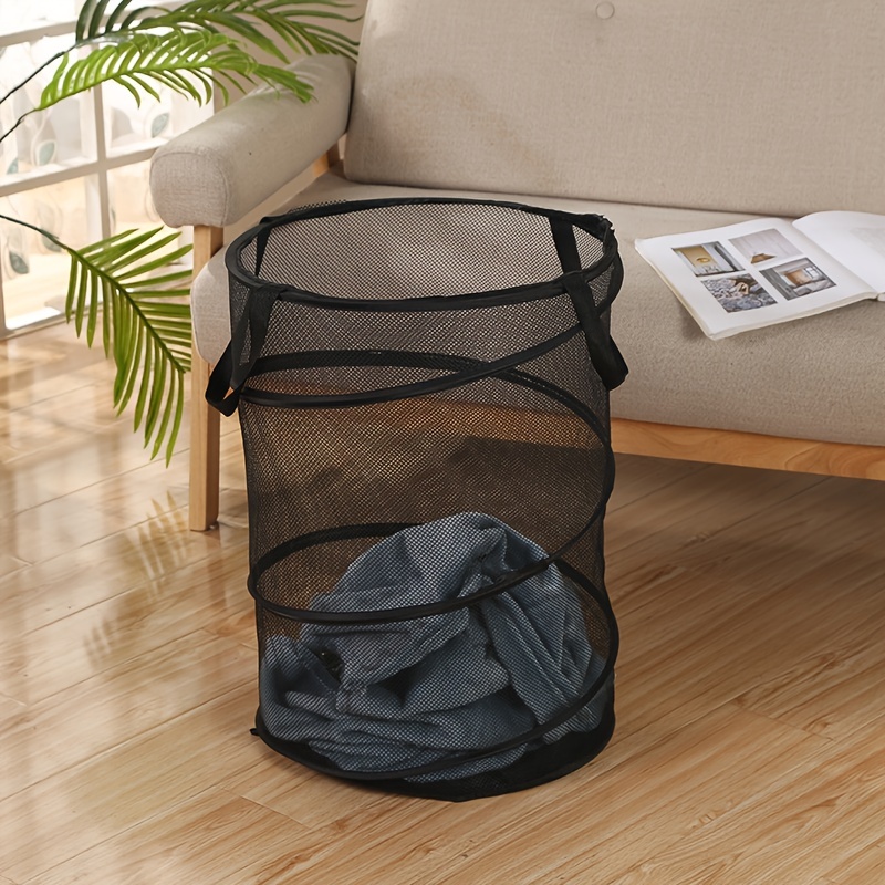 Laundry Basket Large Cylindrical Laundry Bucket Collapsible - Temu