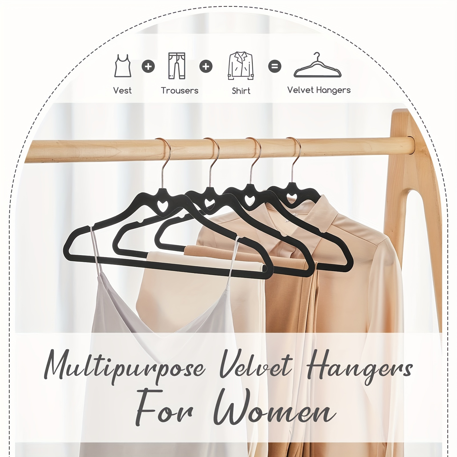 remium Velvet Hangers, Non-Slip Thin Flocked Felt Hangers, Sturdy Clothes  Hangers Heavy Duty Coat Hangers