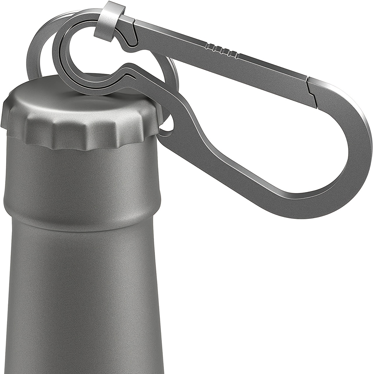 Rison Titanium Carabiner Key Holder Bottle Opener Car Key Chain