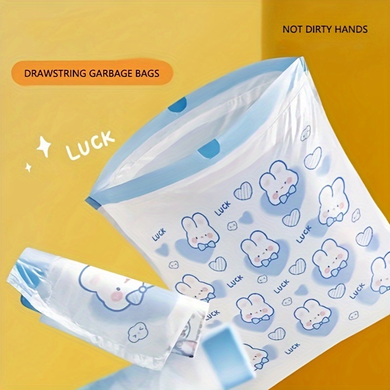 Thick Drawstring Garbage Bag Disposable Garbage Bag Cartoon - Temu