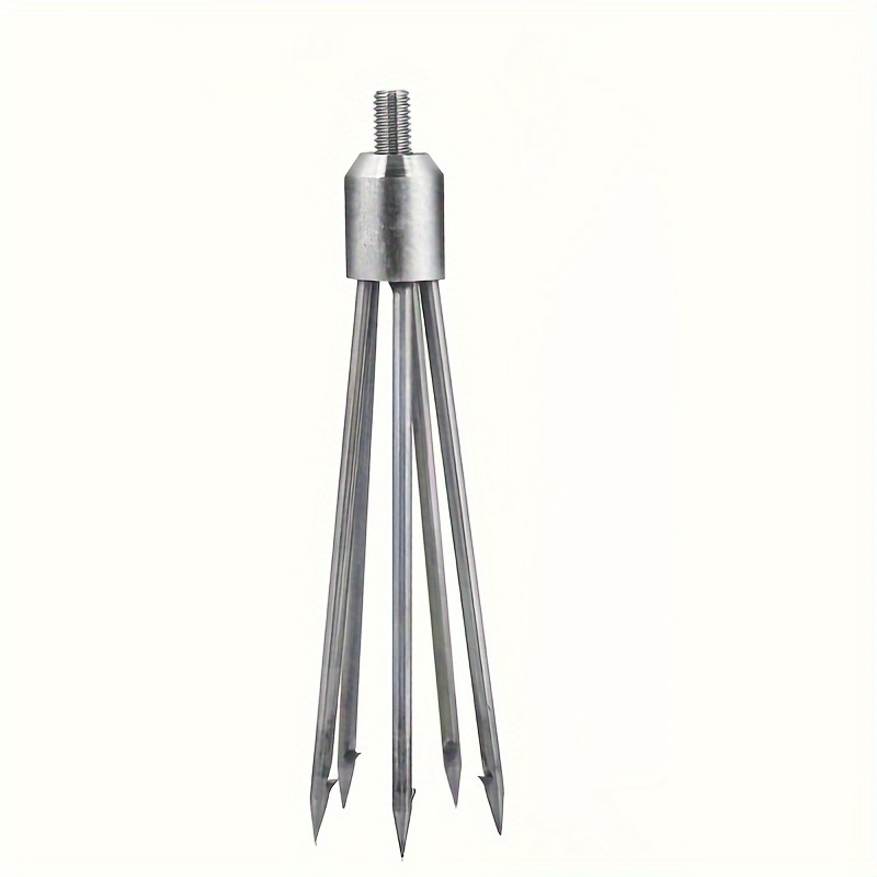 1pc Stainless Steel Fishing * With 5 Prongs, Sharp Fishing * With Barbs,  Fishing Gear Tool