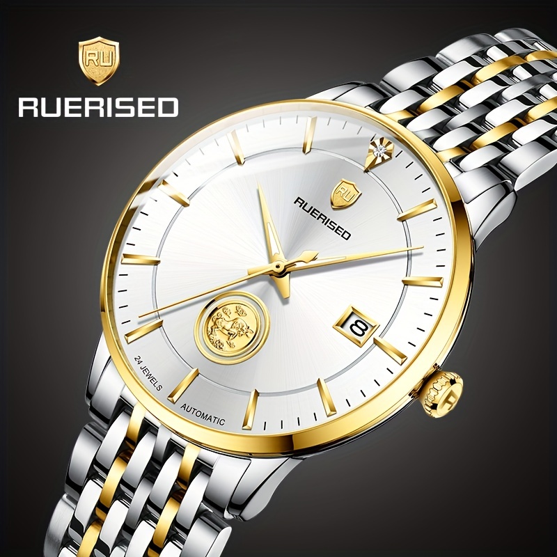 Ruerised Fashion Automatic Mechanical Movement Men s Watch Temu