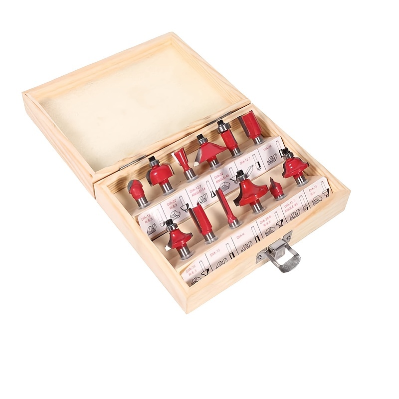 7 Pièces Fraise Droite Defonceuse, 6 mm Queue Fraise Defonceuse, Mèches  Carbide Router Bits, pour Bois Carbure de TungstèNe Outil de Travail Du  Bois