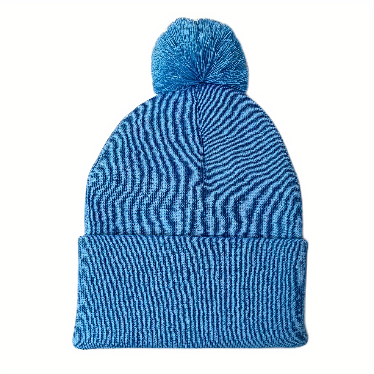 Gorro Invierno Tejido Pompones Gorros Cálidos Prueba Frío - Temu