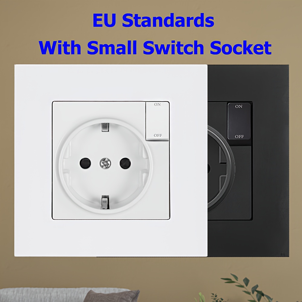Interruptor de pared estándar europeo, interruptor de botón