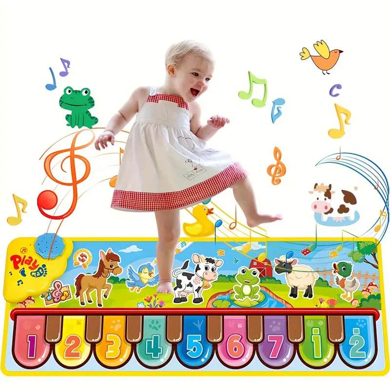 Tapis Musical Pour Bébé Avec 24 Sons, Jouets Musicaux Pour Enfants