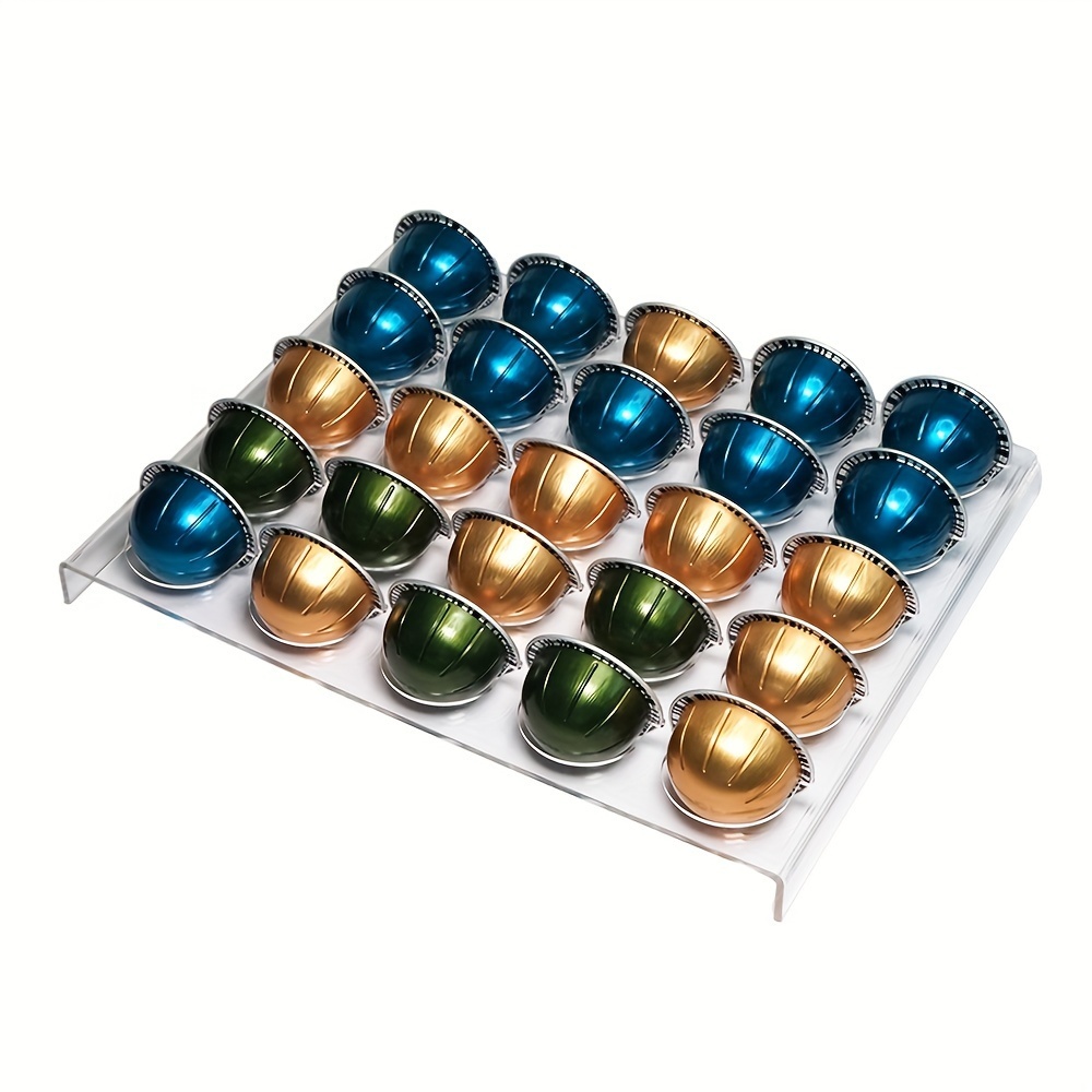 1pc Coffee Capsule Storage Tray Drawer Insert Organizer Holds 25 Pods  Compatible With Nespresso Vertuo Vertuoline Pods