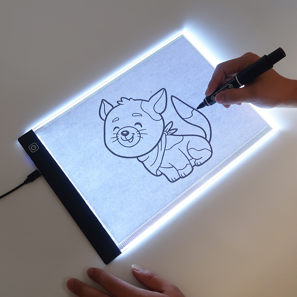 LED Electronic Whiteboard A4 light Pad Drawing Tablet Tracing Pad Sketch  Book