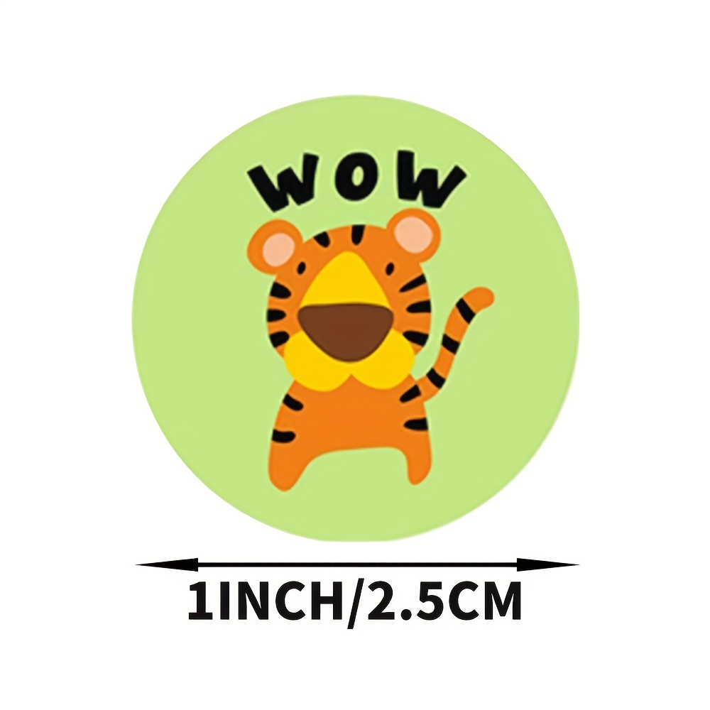 500pcs Animal Reward Adhesive Label Sticker