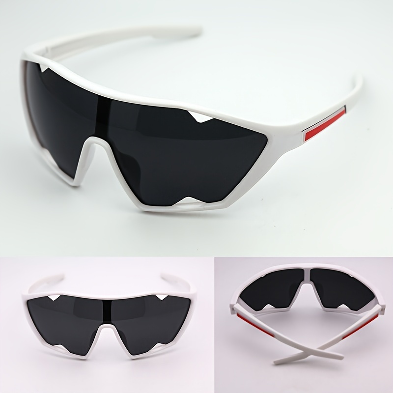 Googles,pc, Shark Tooth Design Sunglasses, Windproof, UV Protection, Sporty Eyewear for Cycling & Outdoor Activities, Fashionable unisex Polarized