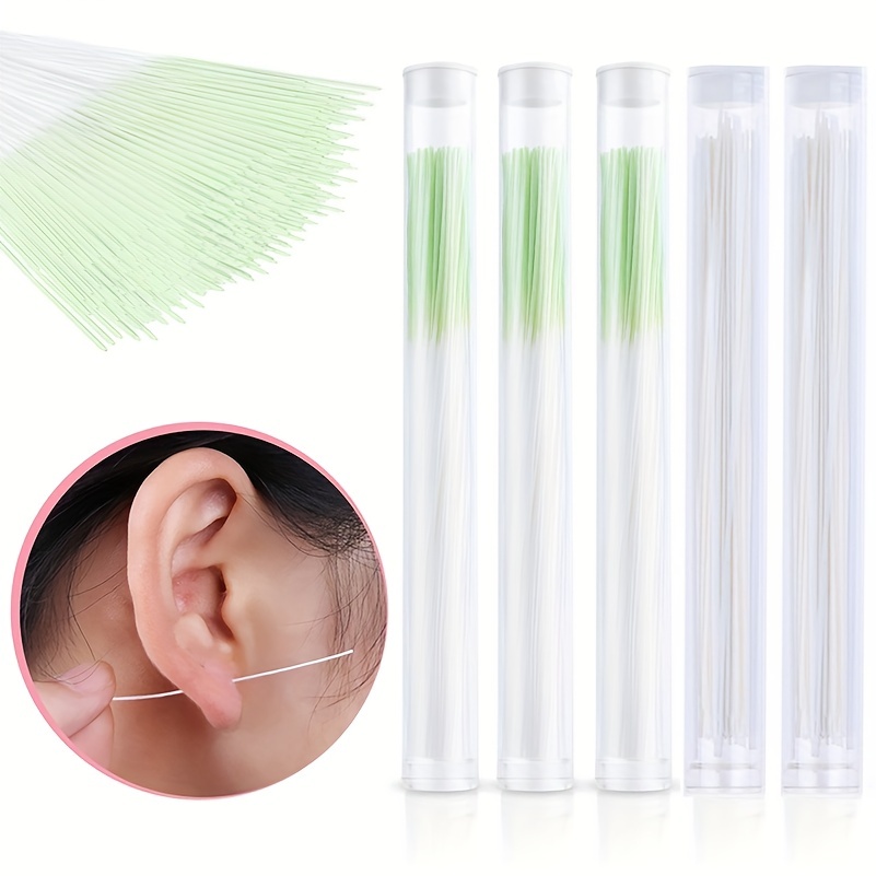 Balacoo 6 Sets Ear Piercing Cleaning Line Belly Button Cleaner Earring  Cleaner for Pierced Ears Floss for Kids Total War Ear Hole Cleaning Tools  Ear