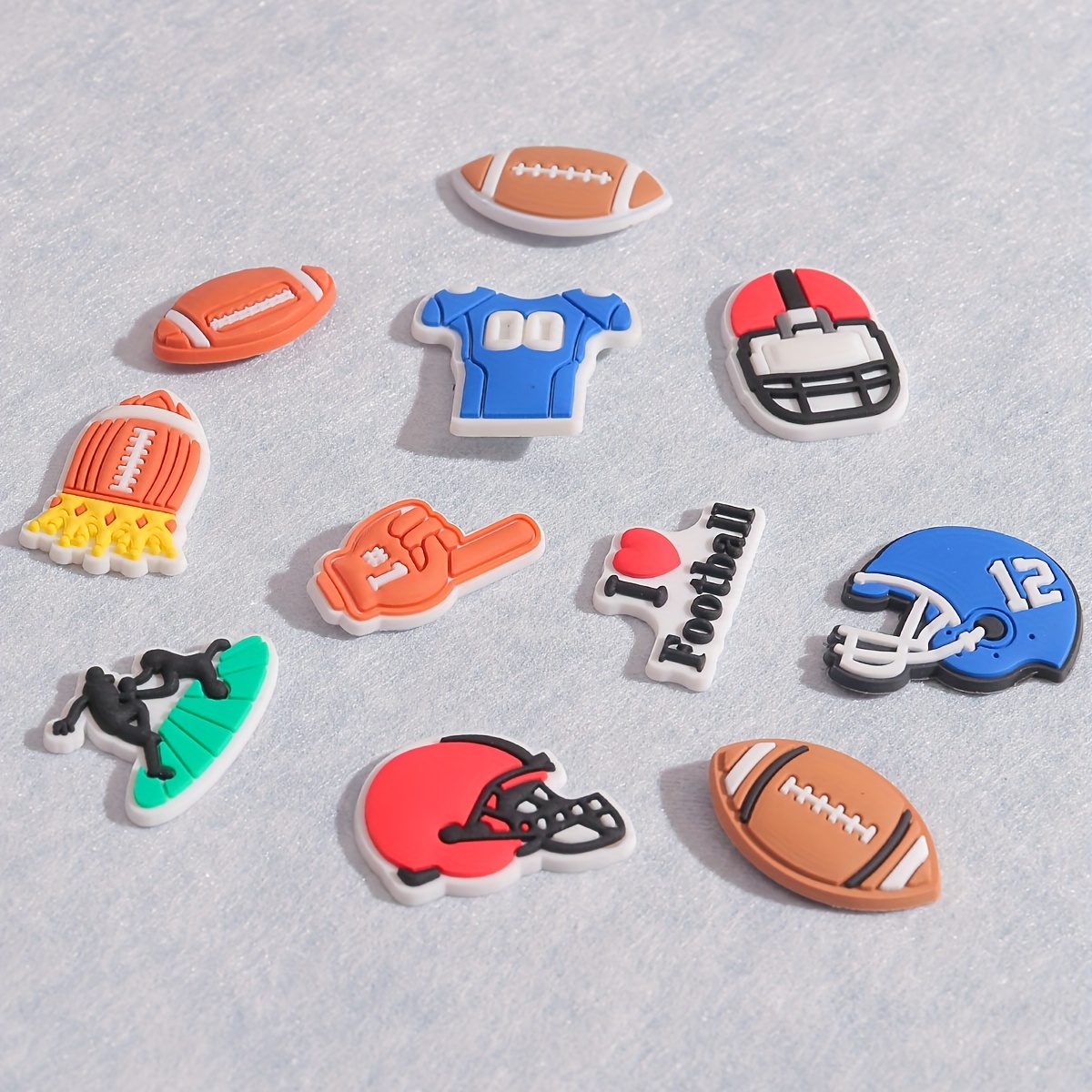 : NF Football Charms for Crocs - Sports Shoes Charm