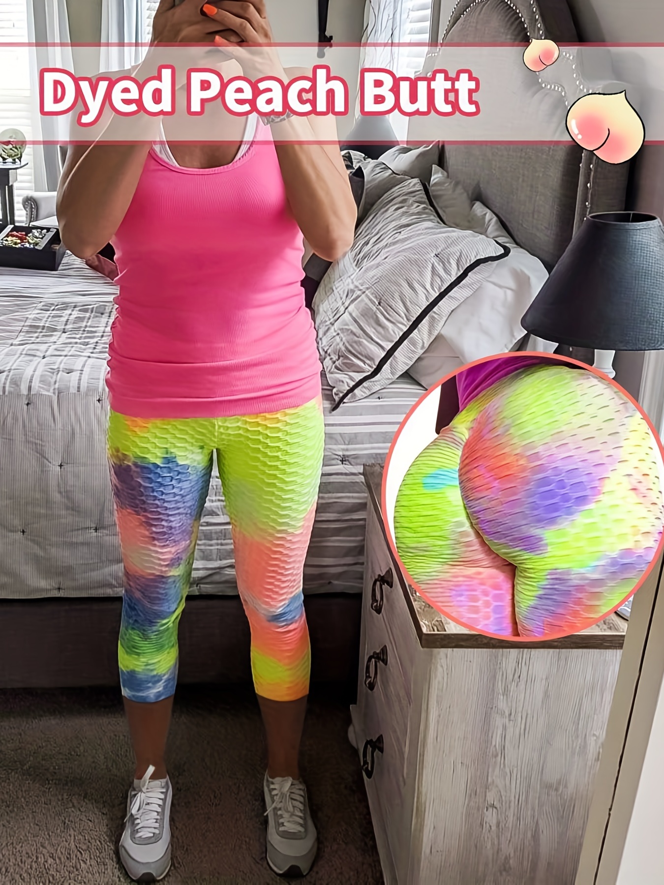 Famous TikTok Leggings, High Waist Yoga Pants for Women, Booty Bubble Butt  Lifting Workout Running Tights