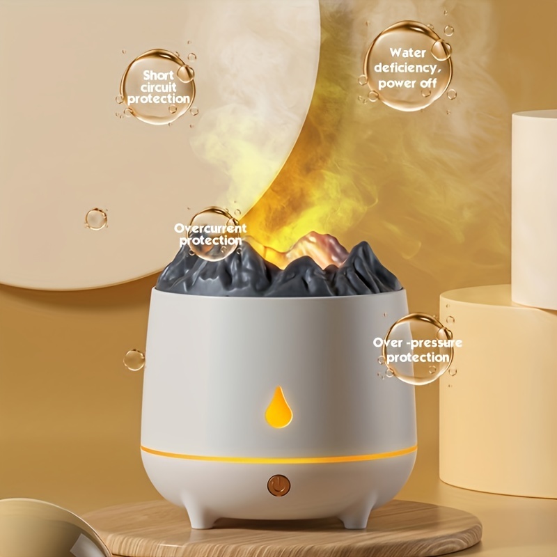 Creative Ultrasonic Essential Oil Humidifier Volcano Aromatherapy
