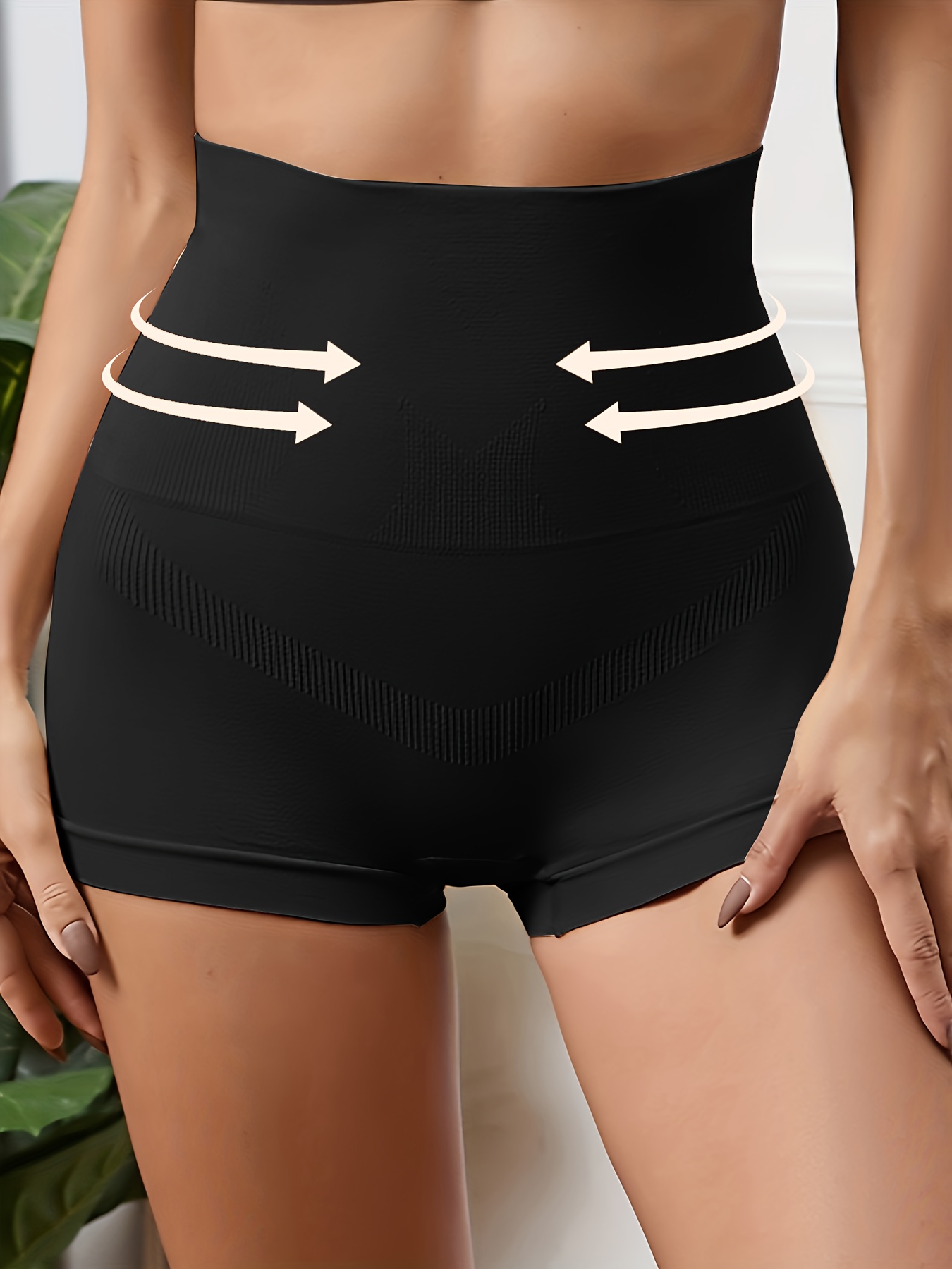 Women High Waist Tummy Control Panties Shapewear Butt Lifter Body Shaper  Slimming Briefs, Black, XS 