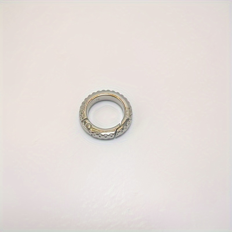 Metal Alloy Circle Round Buckle Ring Open Spring Door - Temu
