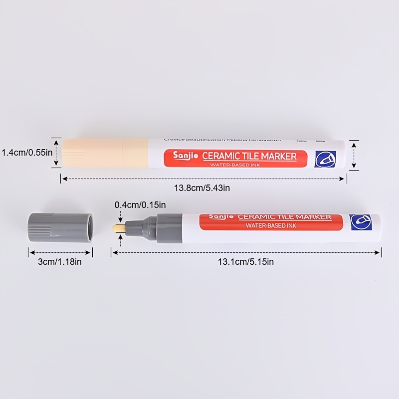 3Pcs Tile Marker Repair Wall Pen White Grout Marker Odorless Non Toxic for  Tiles Floor and Tyre Suitable Car Painting Mark Pen : Buy Online at Best  Price in KSA - Souq