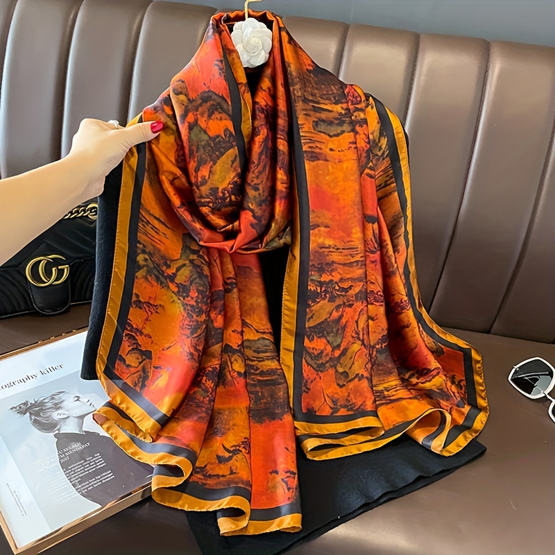 100% Silk Twill Scarf Handbag Handle Wrap Decoration Scarves Bag Twilly  Accessories - China Painting Silk Scarves and Wrap Scarf price