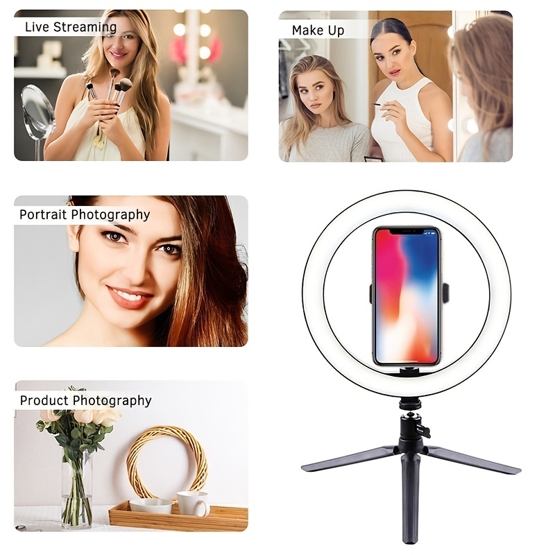 26cm Ring Light Fotografia Illuminazione Telefono Ringlight - Temu Italy