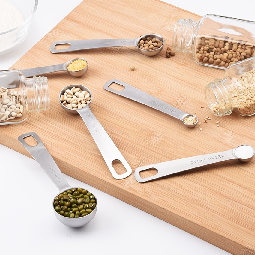6Pcs baking measuring spoons coffee measuring scoop kitchen measuring spoons