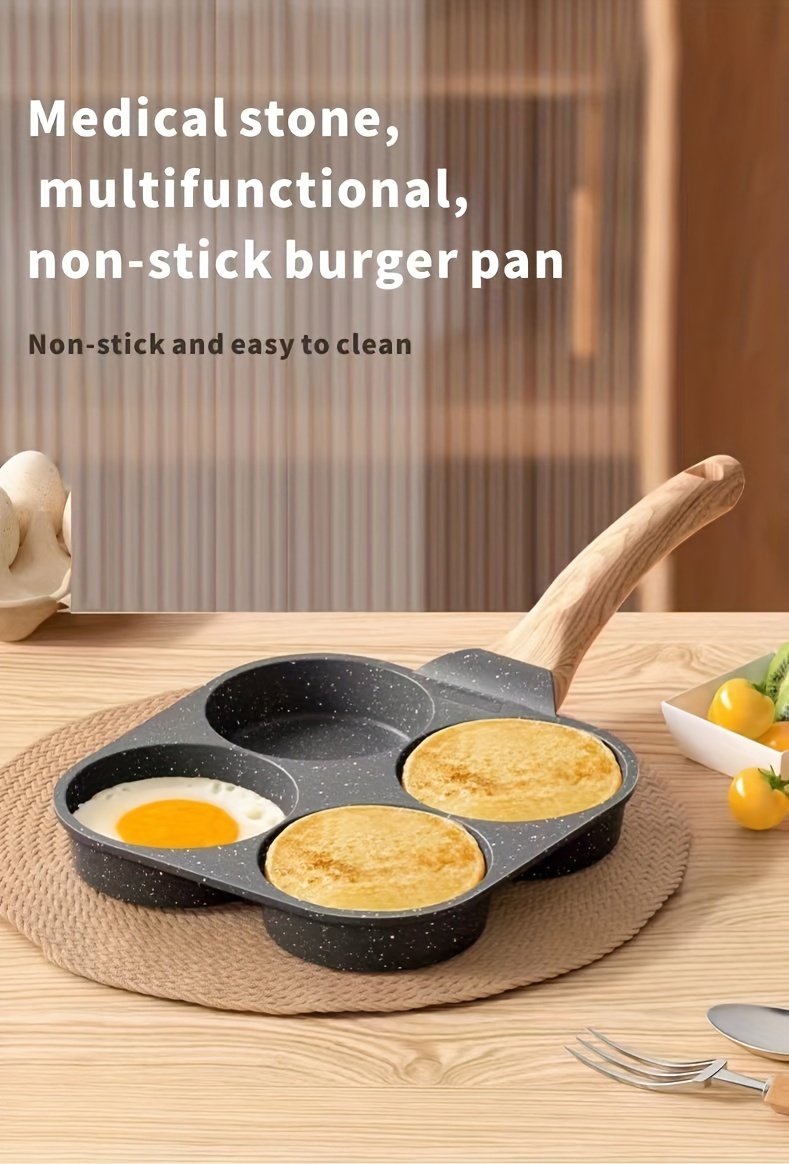 Omelette Pan, Frying Pan, Multifunctional Pancake Pan Non-stick Omelet Pan,  Cooking Pan For Omelet, Burger, Breakfast Pancake Makinguniversal For Gas  And Induction Cooker - Temu