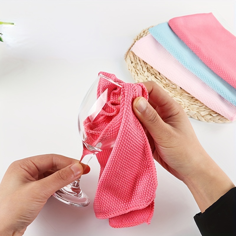 Microfiber Dish Cloth For Washing Dishes, Fish Scales Design Dish Rags,  Cleaning Supplies - Temu