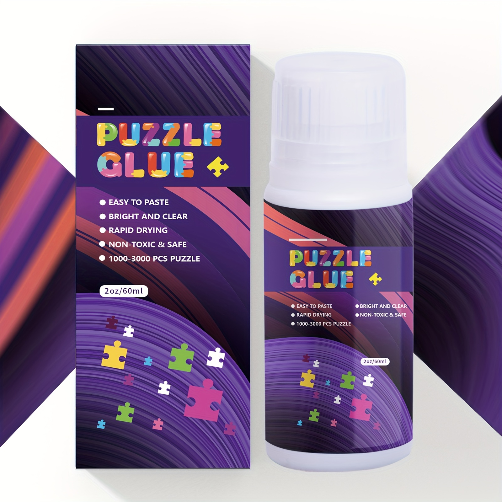 Puzzle Glue Clear With New Sponge Head Replace Puzzle Saver - Temu
