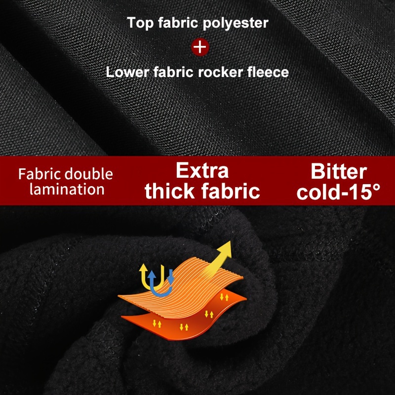 Winter Windproof Fleece Ski Mask Balaclava Headwear, Motorcycle Thermal Face Mask Bandanas,Temu