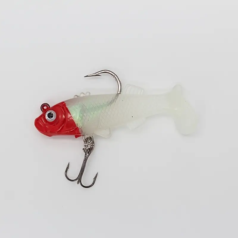 Soft Fishing Lures Bass Trout Crappie Jigs Hook Treble Hook - Temu