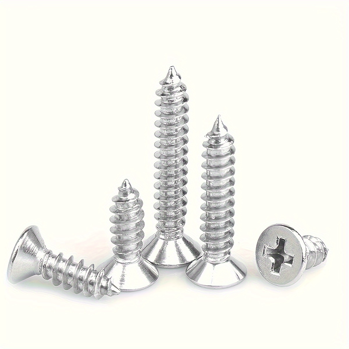 1100pcs M2 Nickel-plated Flat Head Screws,screws,small Screws,screws Set,8  Sizes(4mm-20mm)