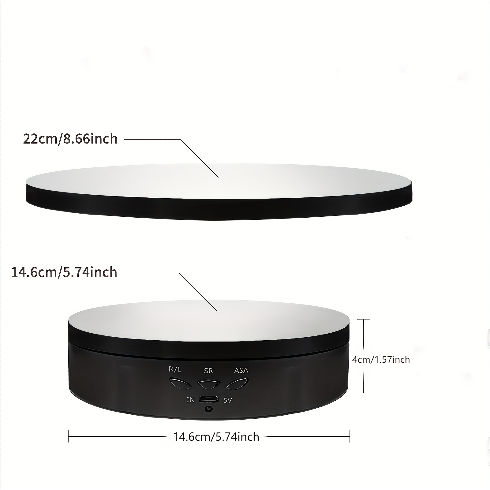 1 Spinning Rotating Display Stand With Replacement Cover For - Temu
